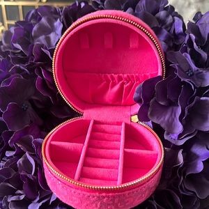 NWT Jewelry Case with Leopard Print (Hot Pink one is the only one left)